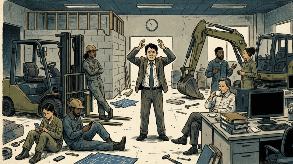 社長が指示しないと、現場が全く動かない